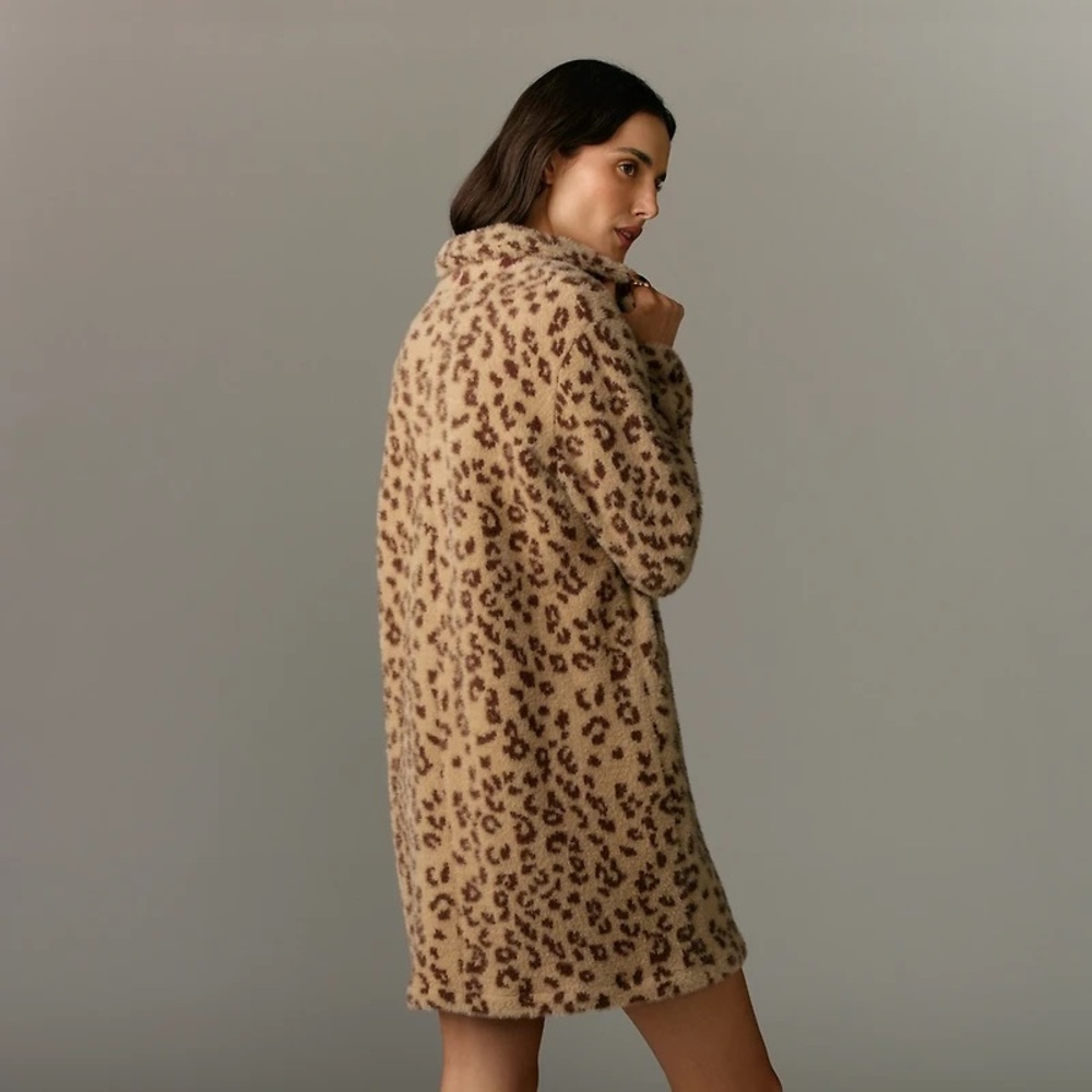 Anthropologie Sanctuary Hometown Leopard Knit Coat - Picture 7 of 11